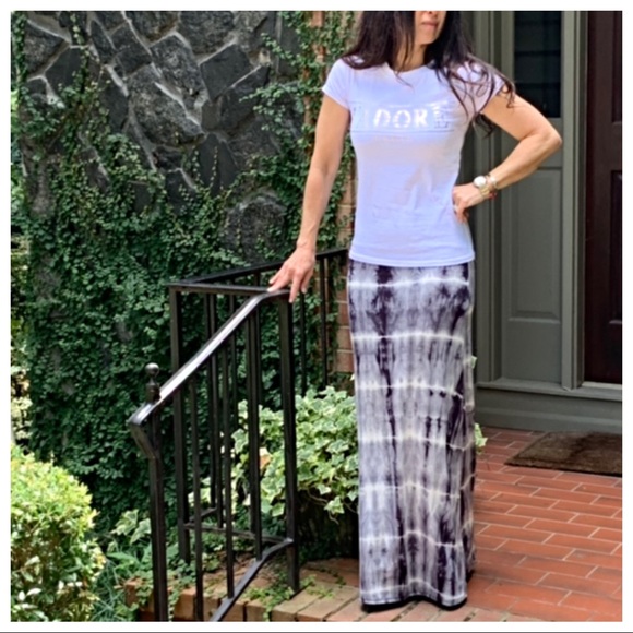 ✨LAST ONE✨Grey tie dye maxi skirt - Picture 3 of 7